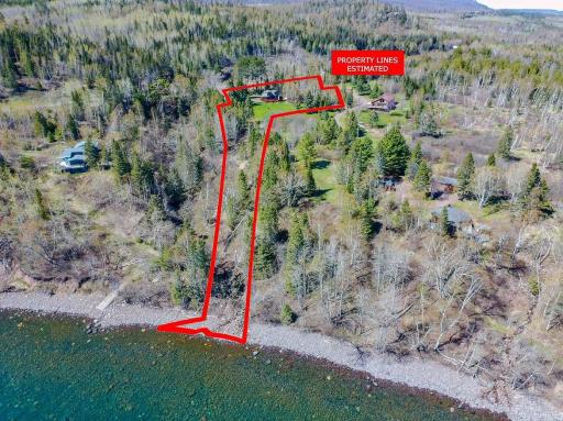 Drawn property lines are estimated. See proposed plat map for property lines.