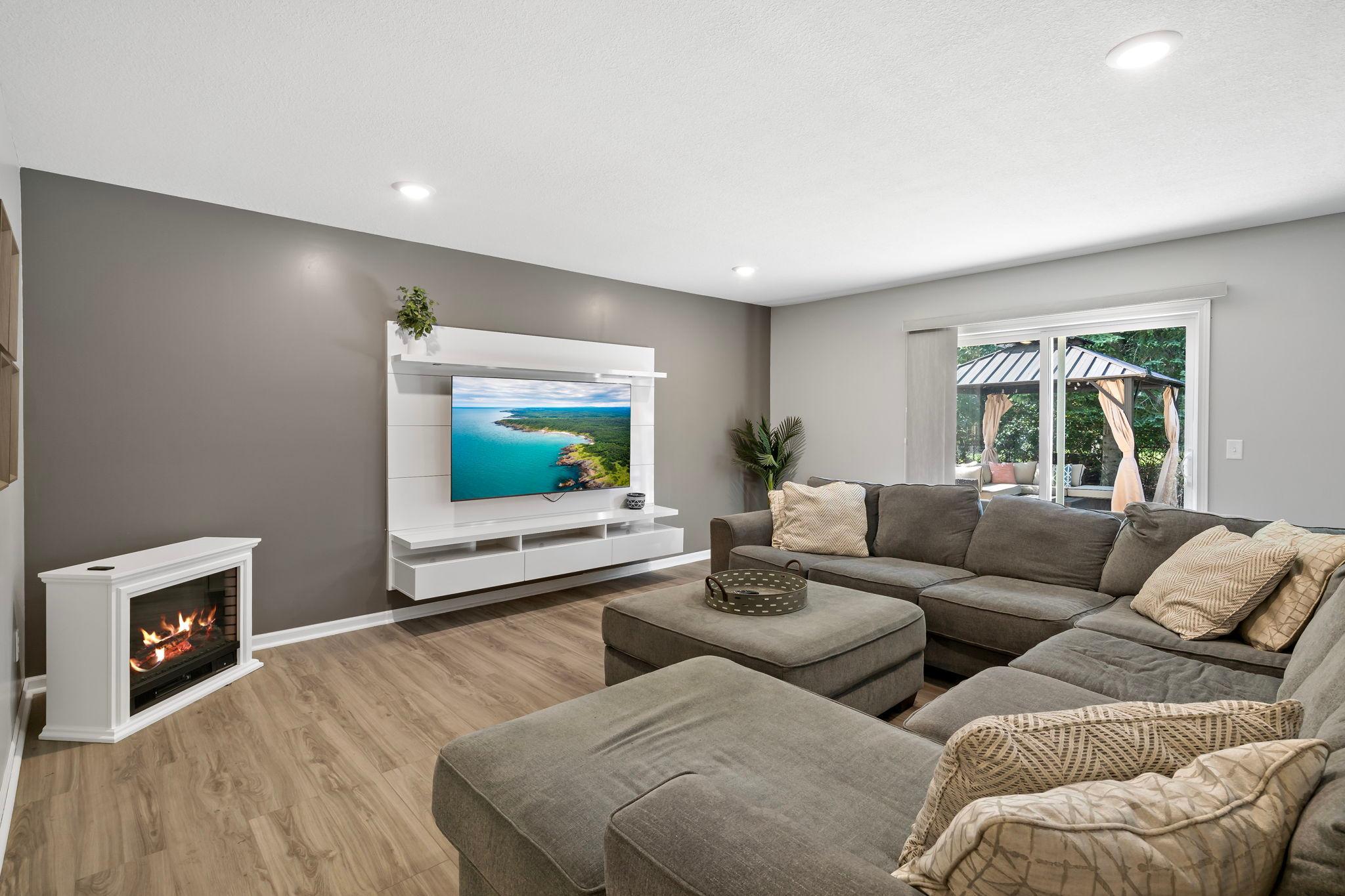 Walkout lower level perfect for entertaining