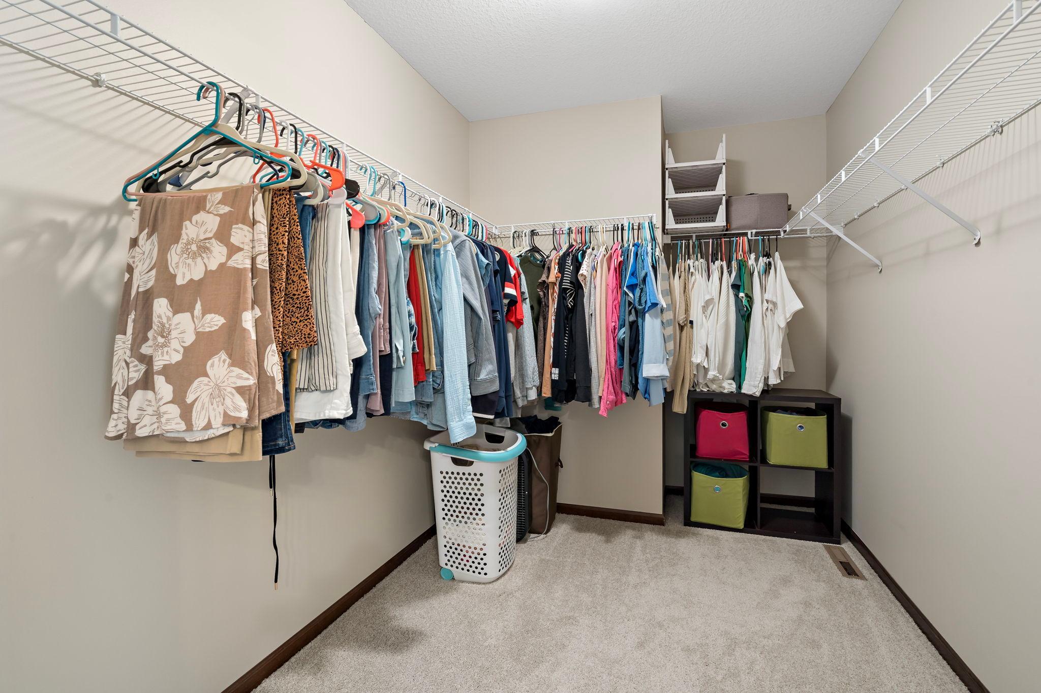 Primary closet