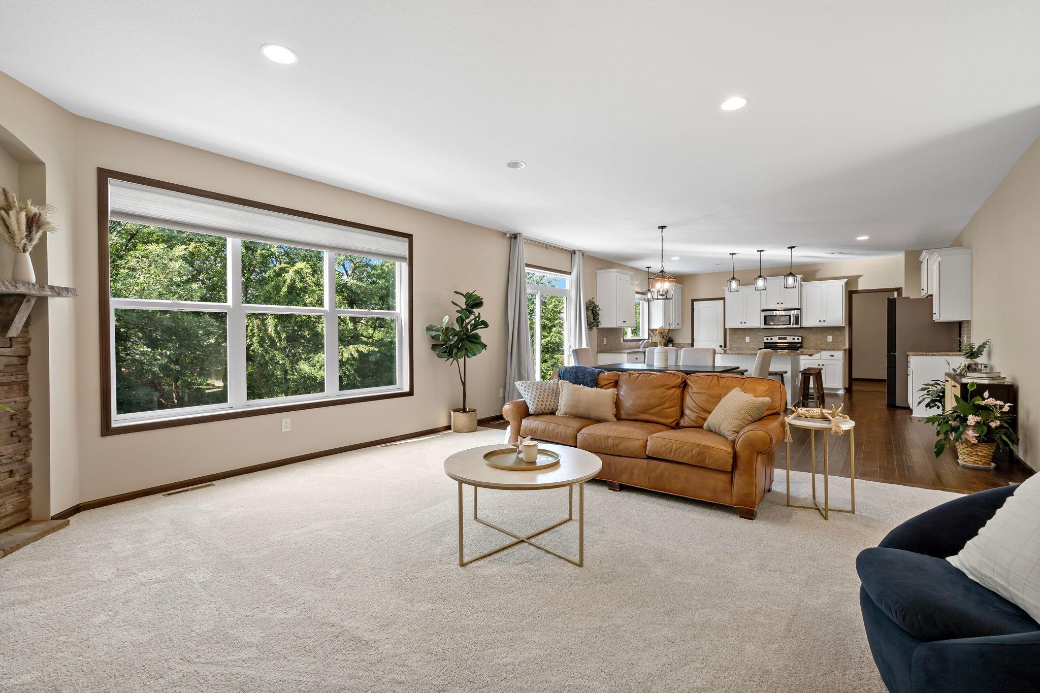 With refreshed lighting throughout the main floor