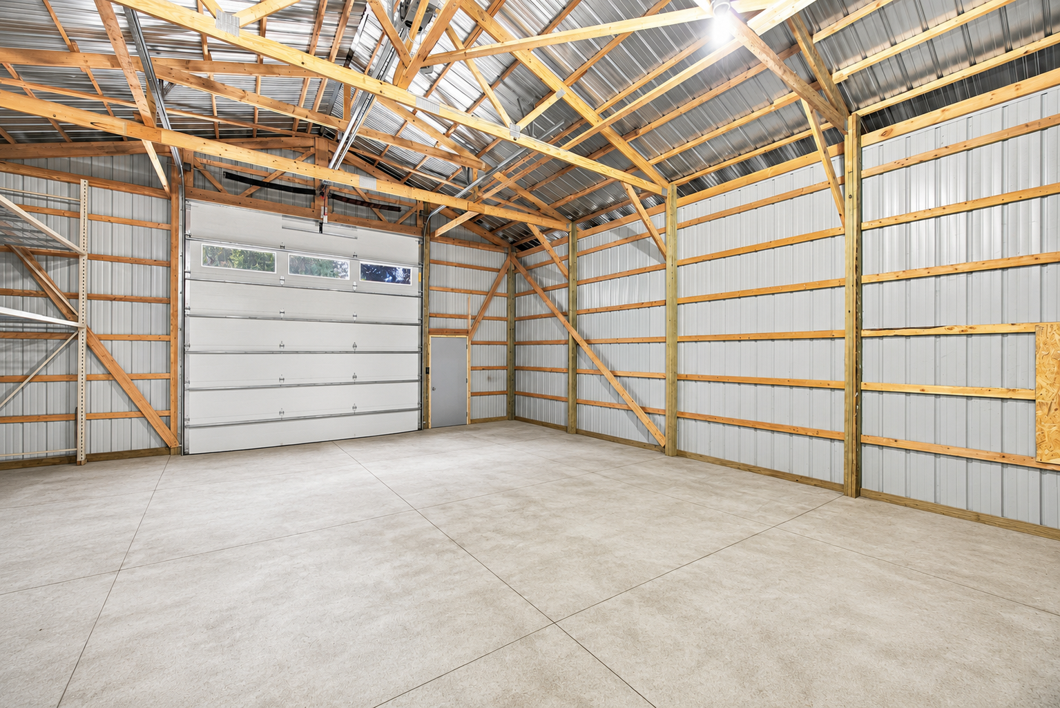 Attached Barn Garage