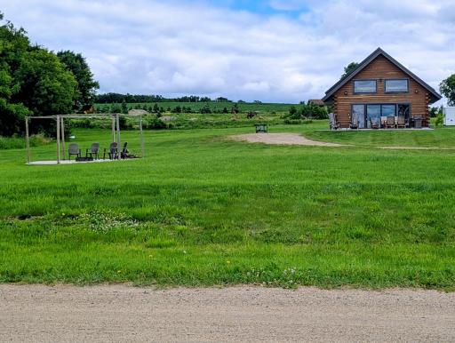 View from the lake with 204th Street between