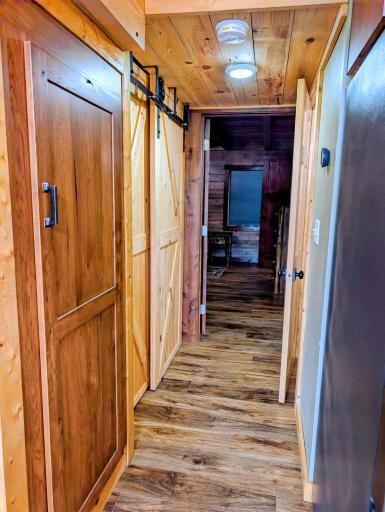 Pantry and mechanical/storage room in the hall