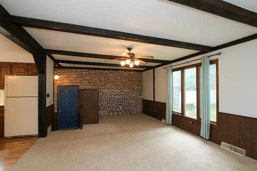 Family room at the back of the home is very spacious and great for entertaining!