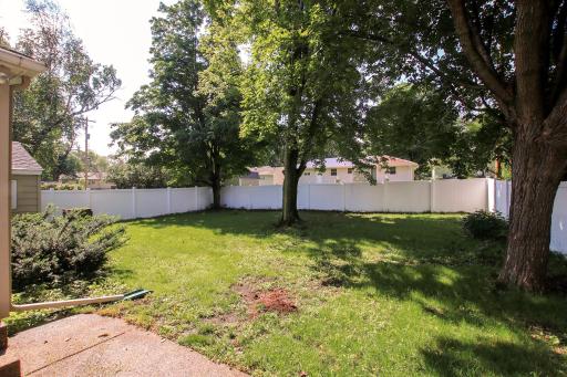 Recently installed vinyl fencing around your back yard for privacy and entertaining