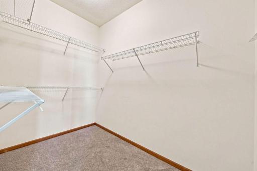 Primary walk-in closet is 8" x 5'7"!
