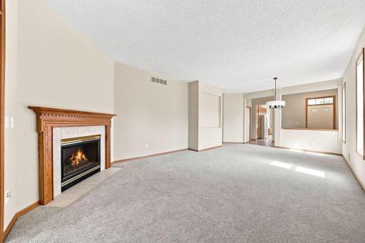 The foyer is open to the living and dining rooms