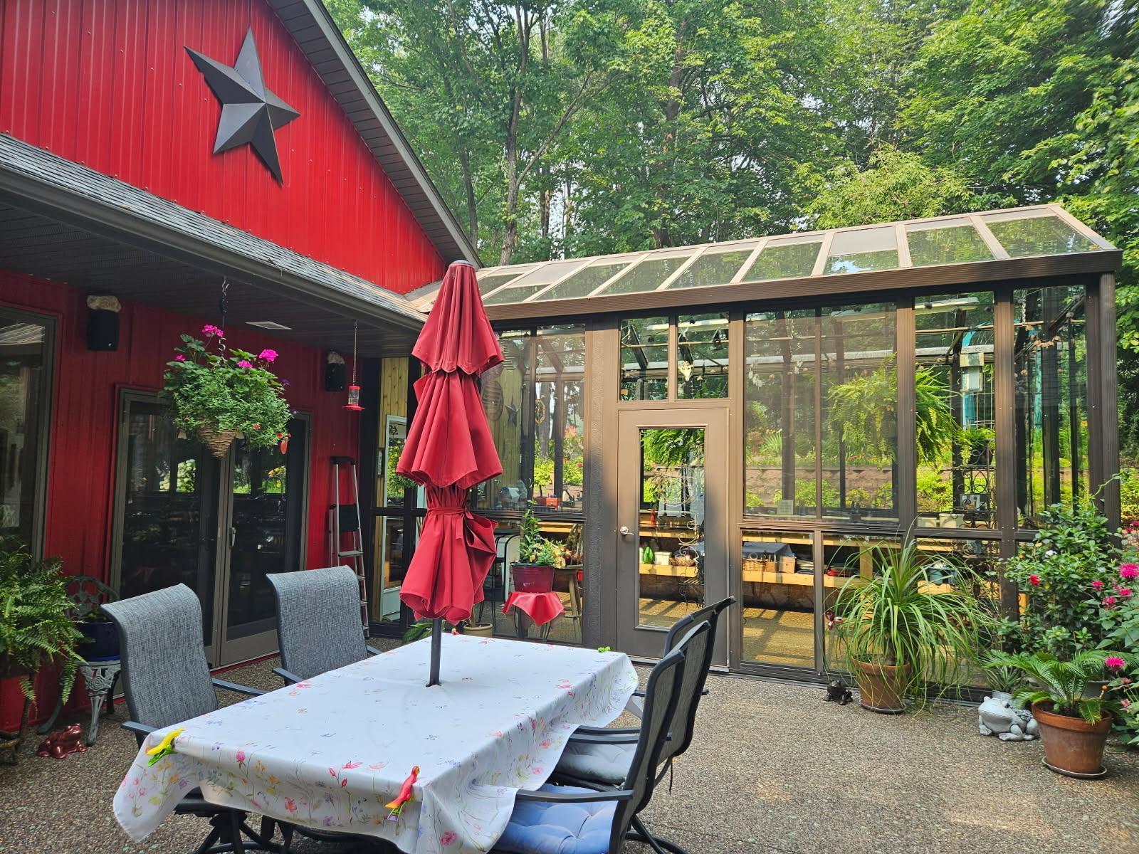 Westside View of Greenhouse