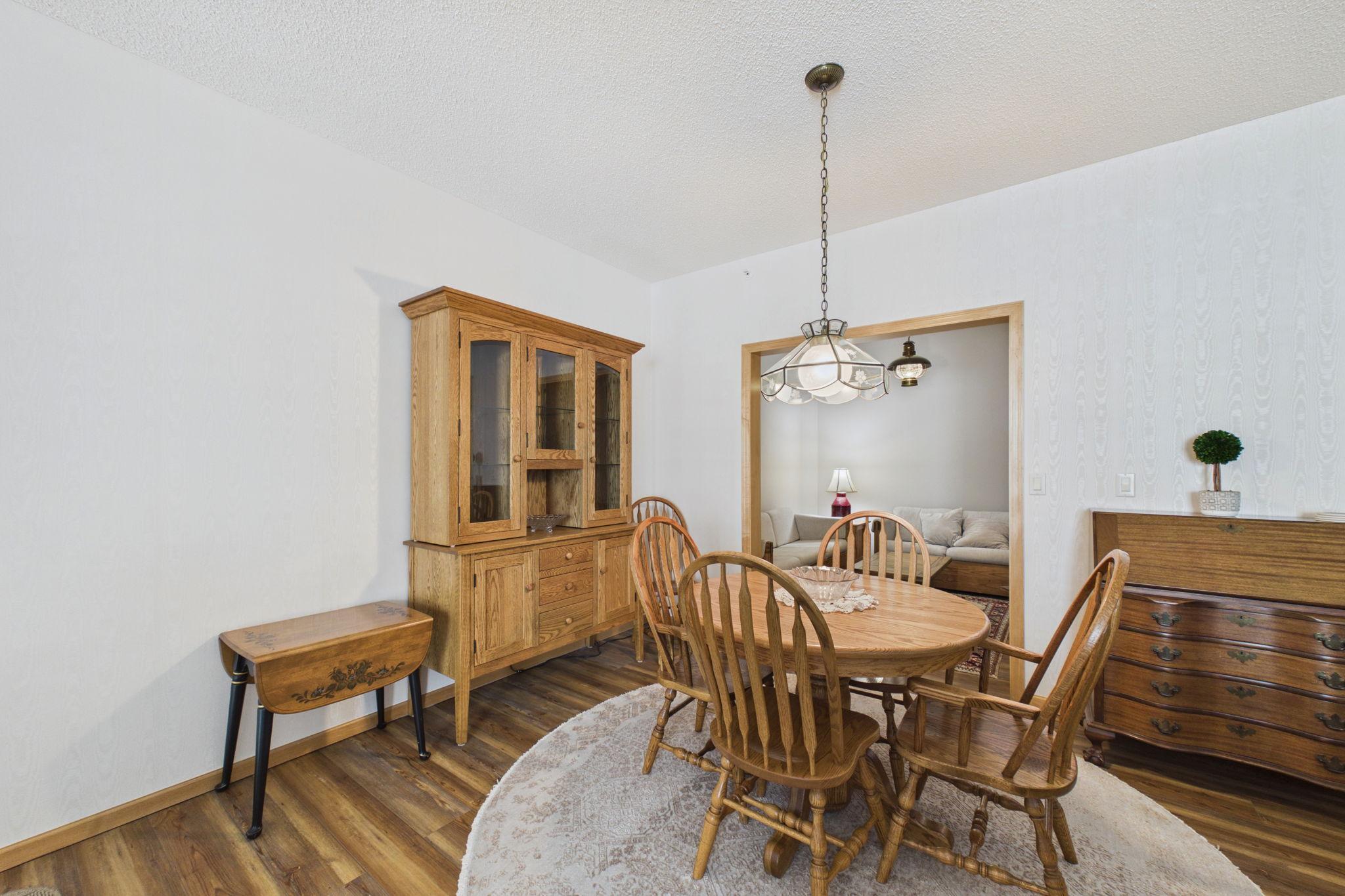 Dining room leading to the Den room