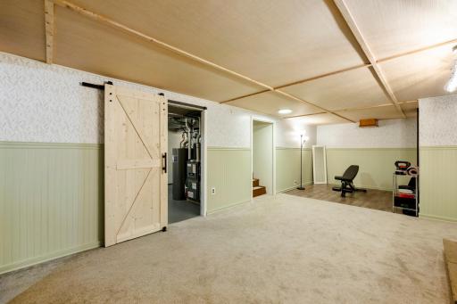 spacious lower level