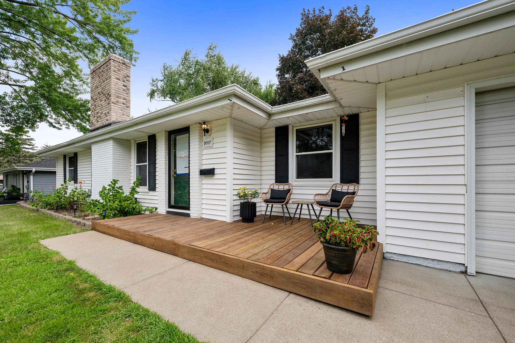 Brand new front porch!