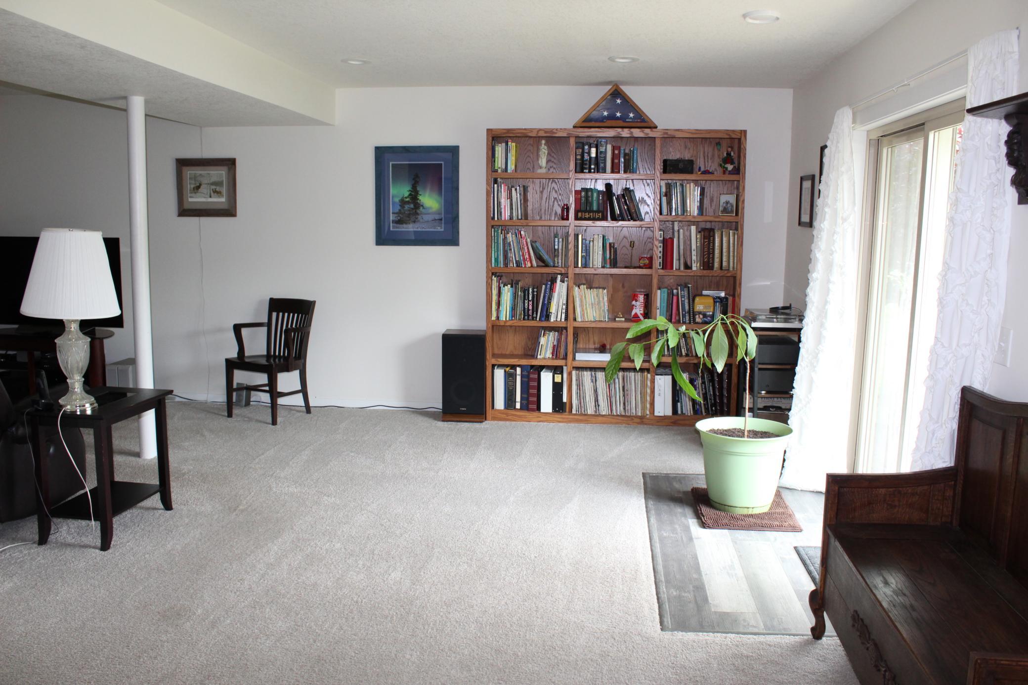Family Room in Lower Level and Walkoutl