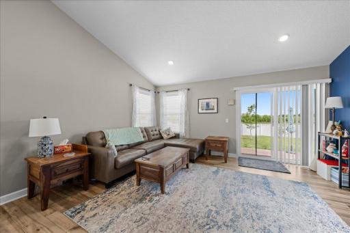 Leaving room leads out to your patio area.