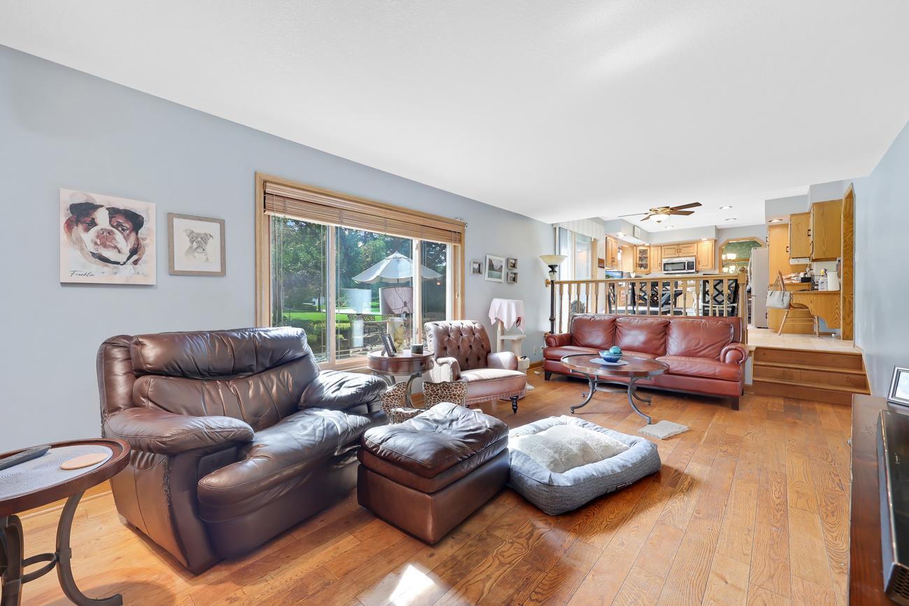 Upgraded flooring adds to the warmth of this space