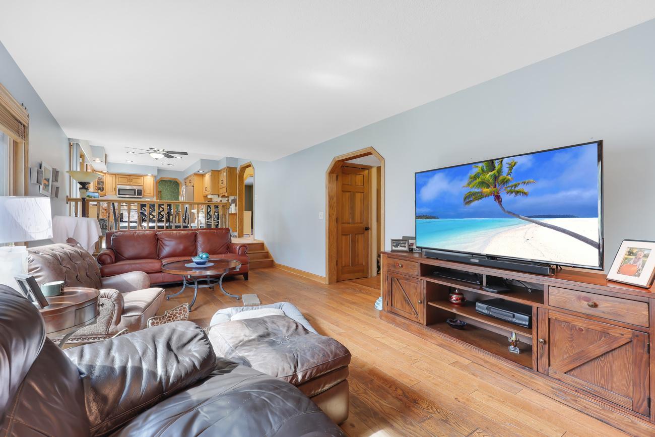 Hallway to the right leads to laundry/garage entrance/half bath/main floor office - convenient!