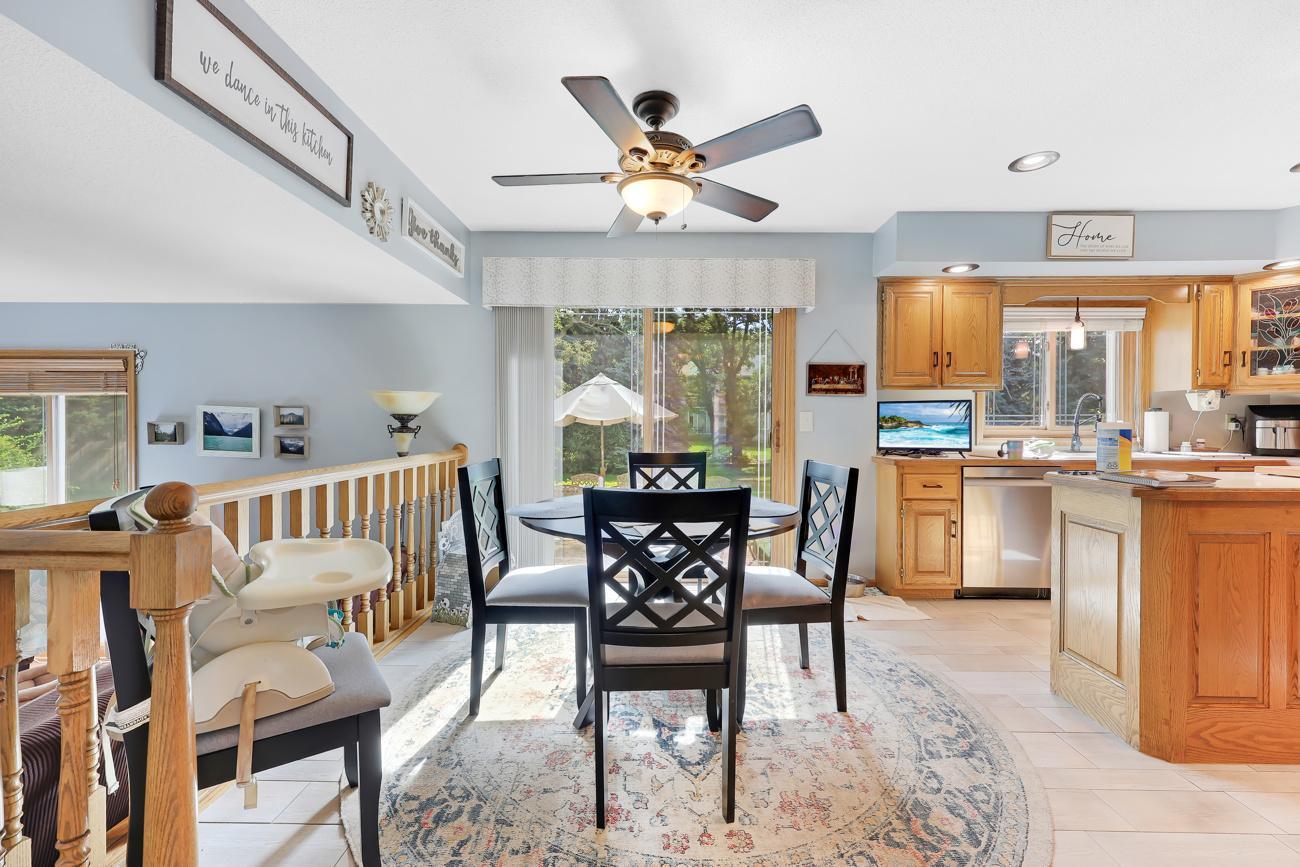 Outdoor dining is a breeze with patio access