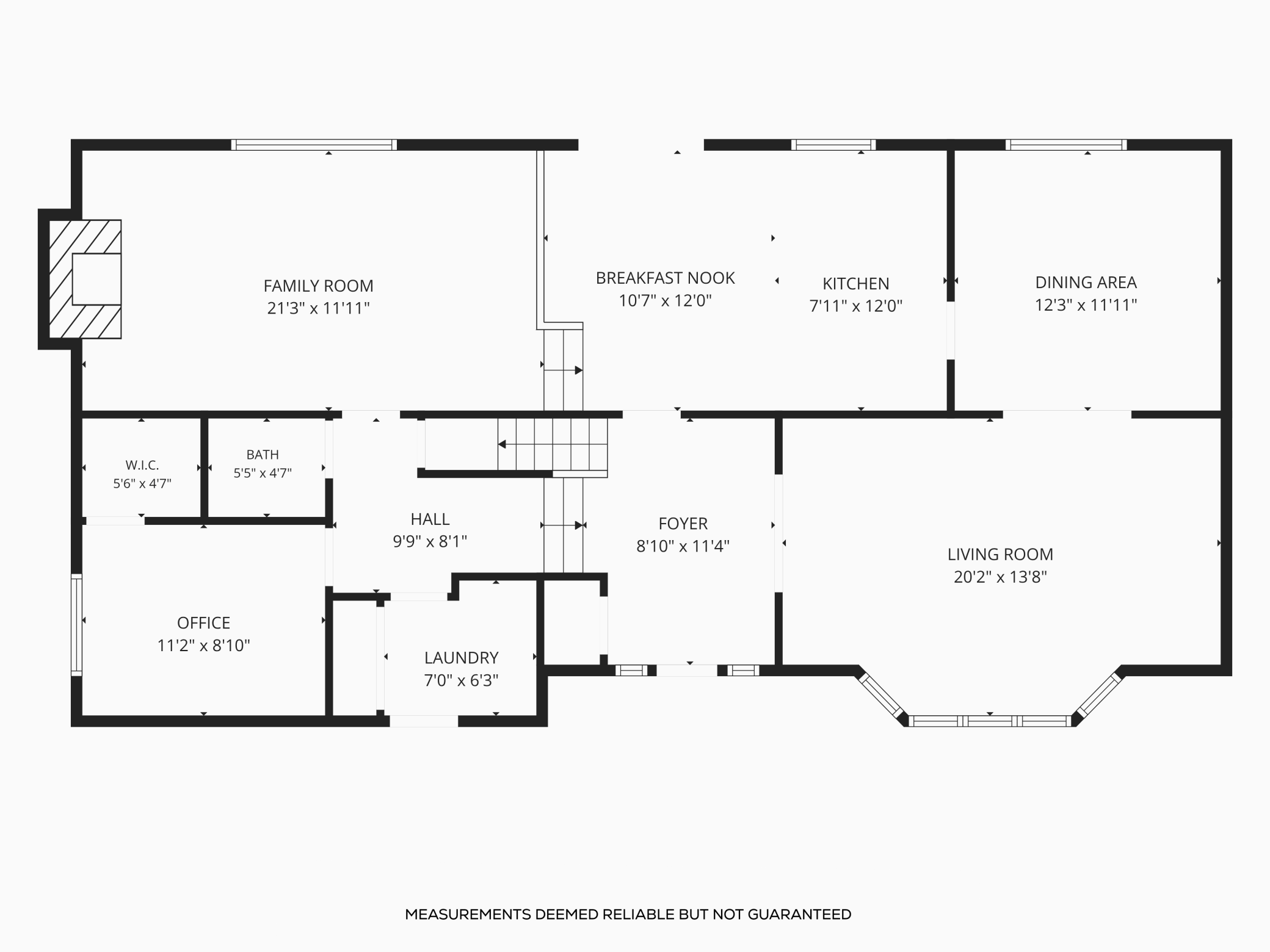 Large foundation with main-floor BR/office