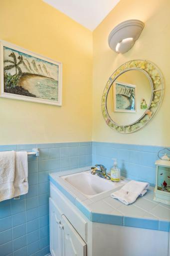 The 1/2 bath is conveniently located on the main floor