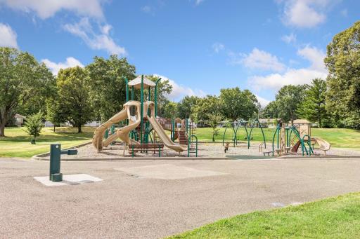 Playground and water fountain
