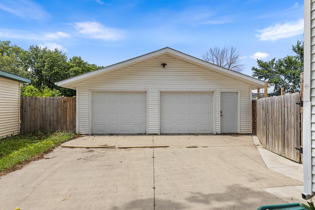 Oversized 2-stall garage. Finished and insulated!