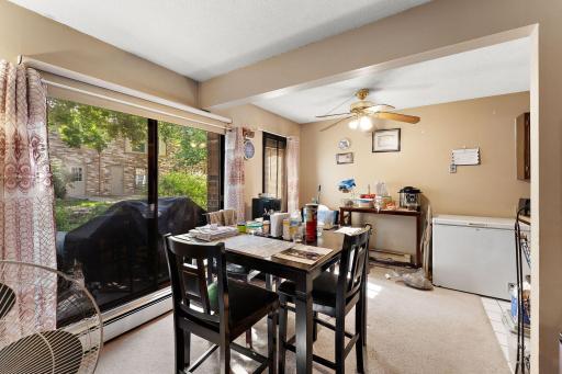 informal dining area