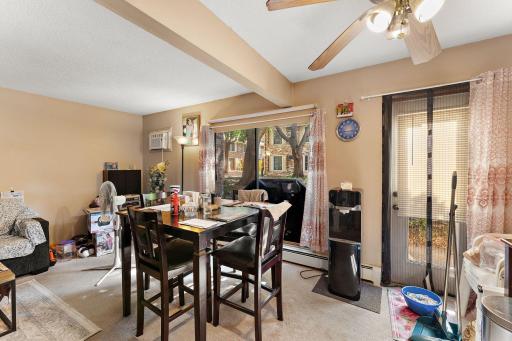 connected dining and outdoor patio