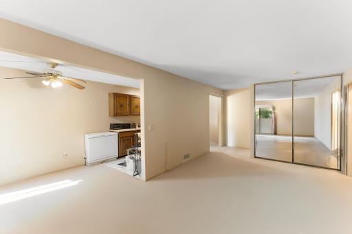 spacious living room