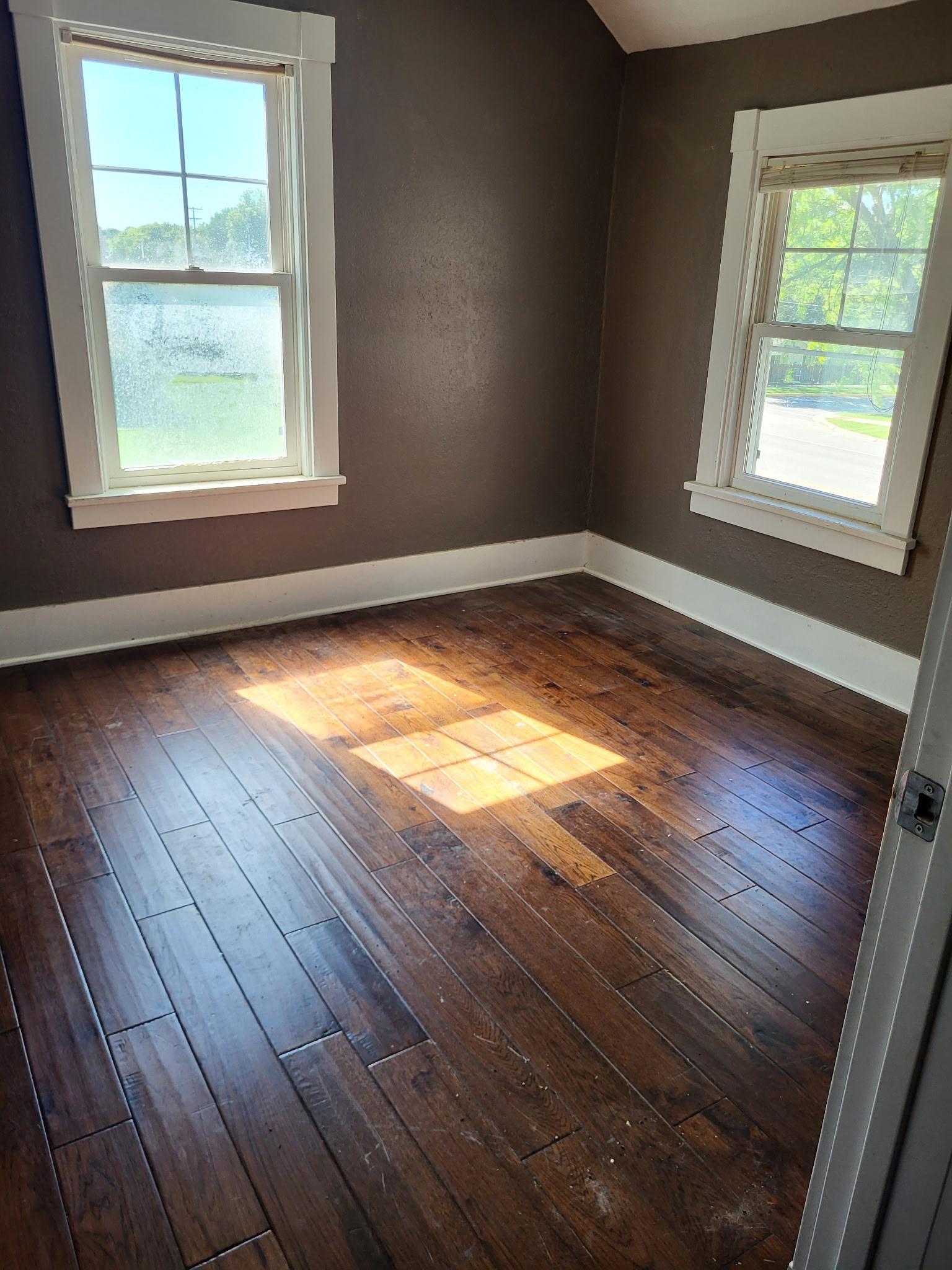 Wood floors throughout