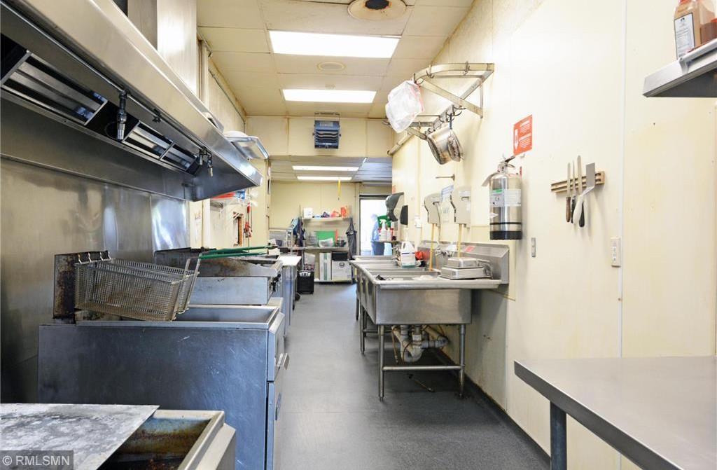 Commercial Kitchen entrance is at back of building