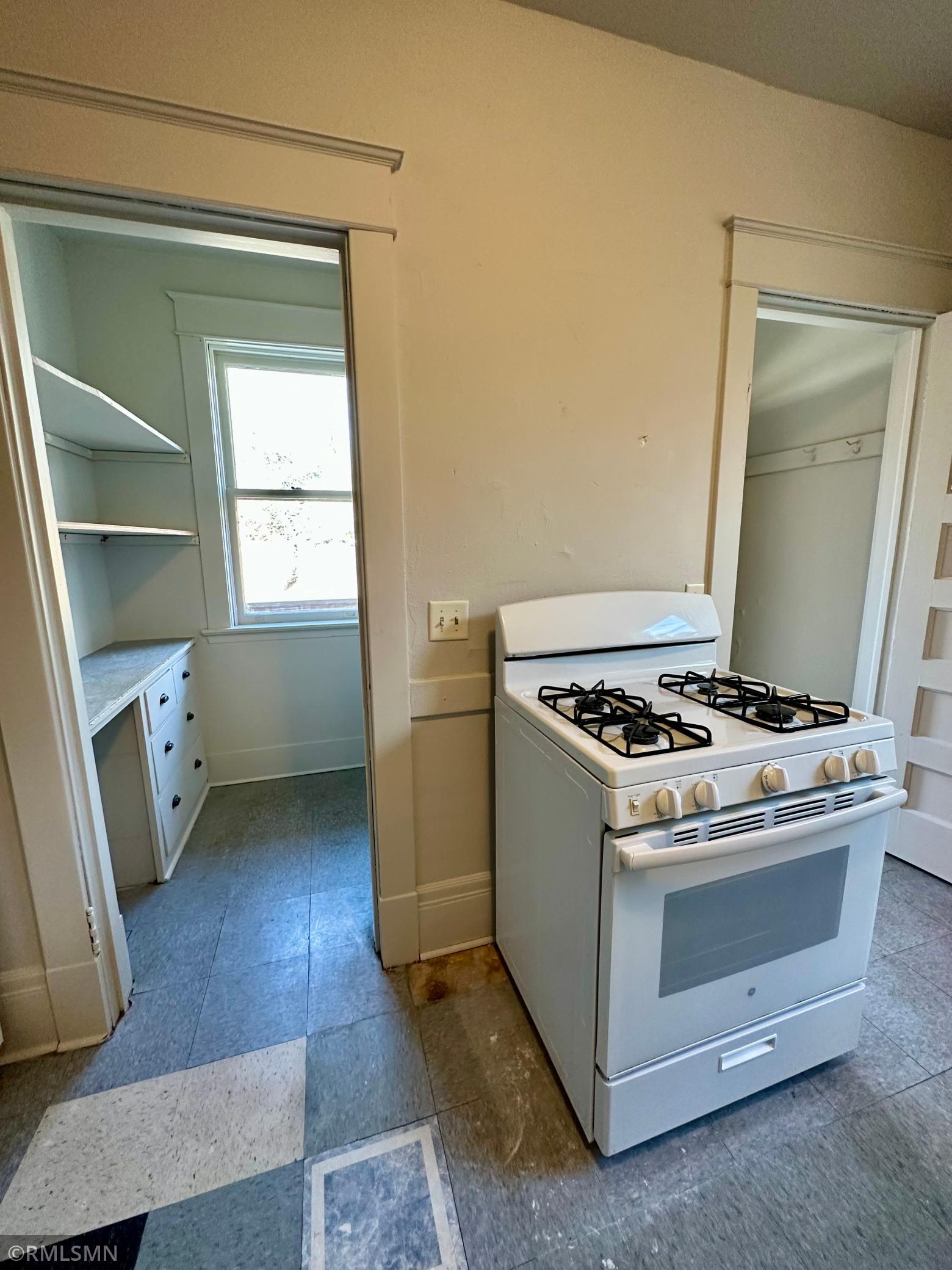Apt 1 - back entrance walks into kitchen area