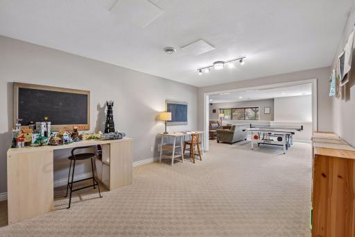 The lower level offers so much space!