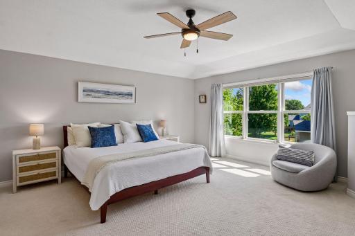 The primary suite has it all!