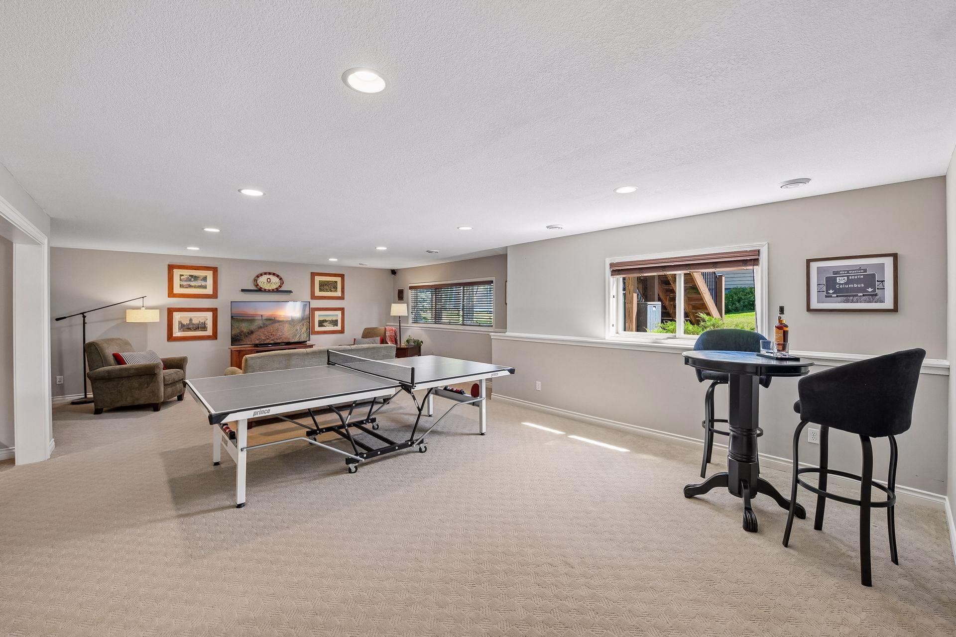 The large look-out windows keep this space light and bright!