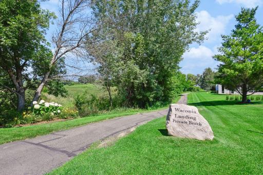 Waconia Landing Private Beach entrance