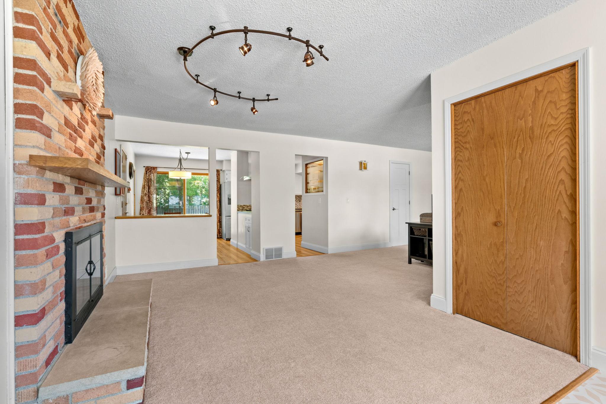 Plenty of space to add a formal dining table