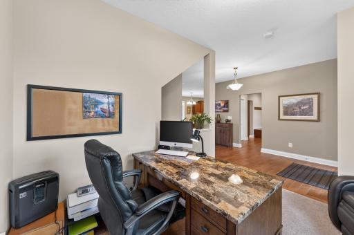 Here is an alternate view of the office located at the front of the home.