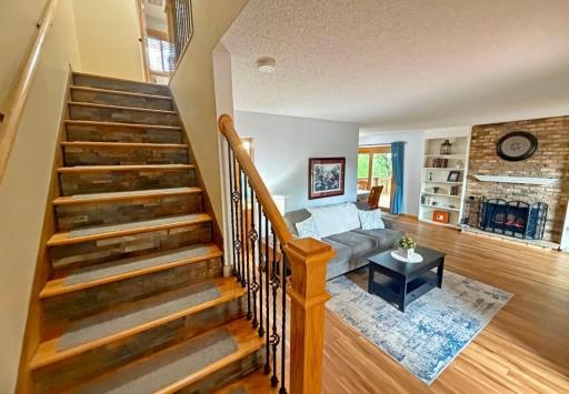 Another shot of the living room and stairs