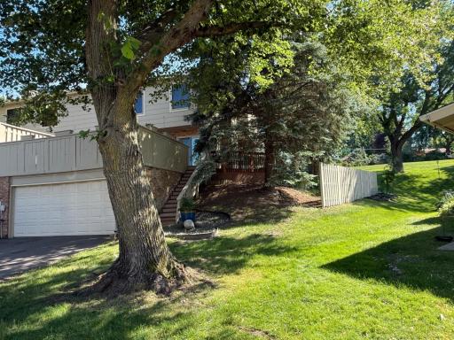 There are privacy walls from next door neighbors. The home only has one other townhouse with an adjoining wall.