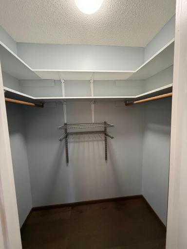 The walk-in closet at primary bedroom offers substantial storage.