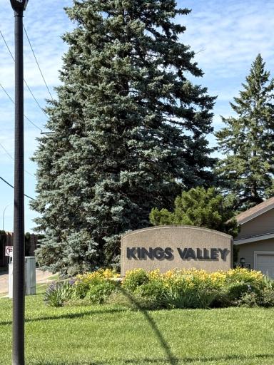 Entrance monument at Kings Valley neighborhood.