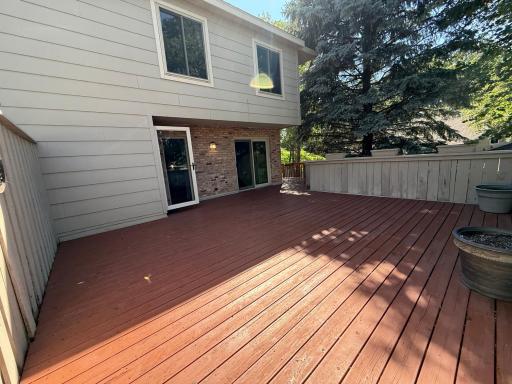 This deck might be the largest many have seen for a townhouse.