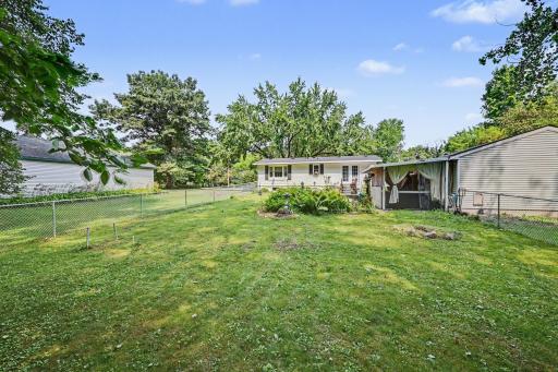 Backyard Big Fenced In LeanTo Hot Tub