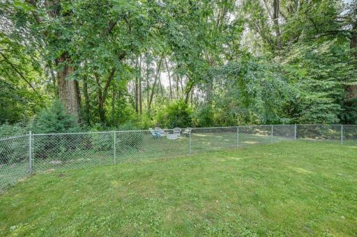 Backyard Fenced Firepit