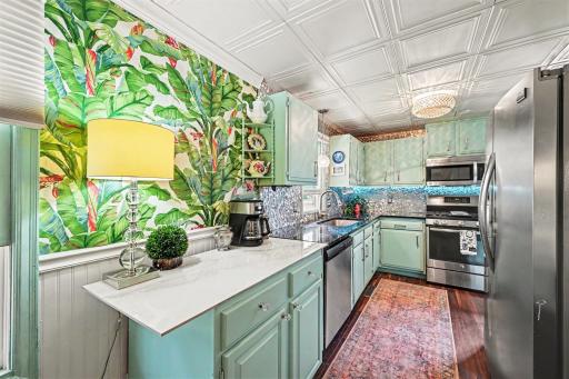 Coffee Bar, Kitchen Stainless Steel Appliances
