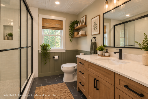 Potential bathroom remodel AI