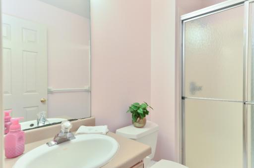 Lower-level three-quarter bath featuring a walk-in shower.