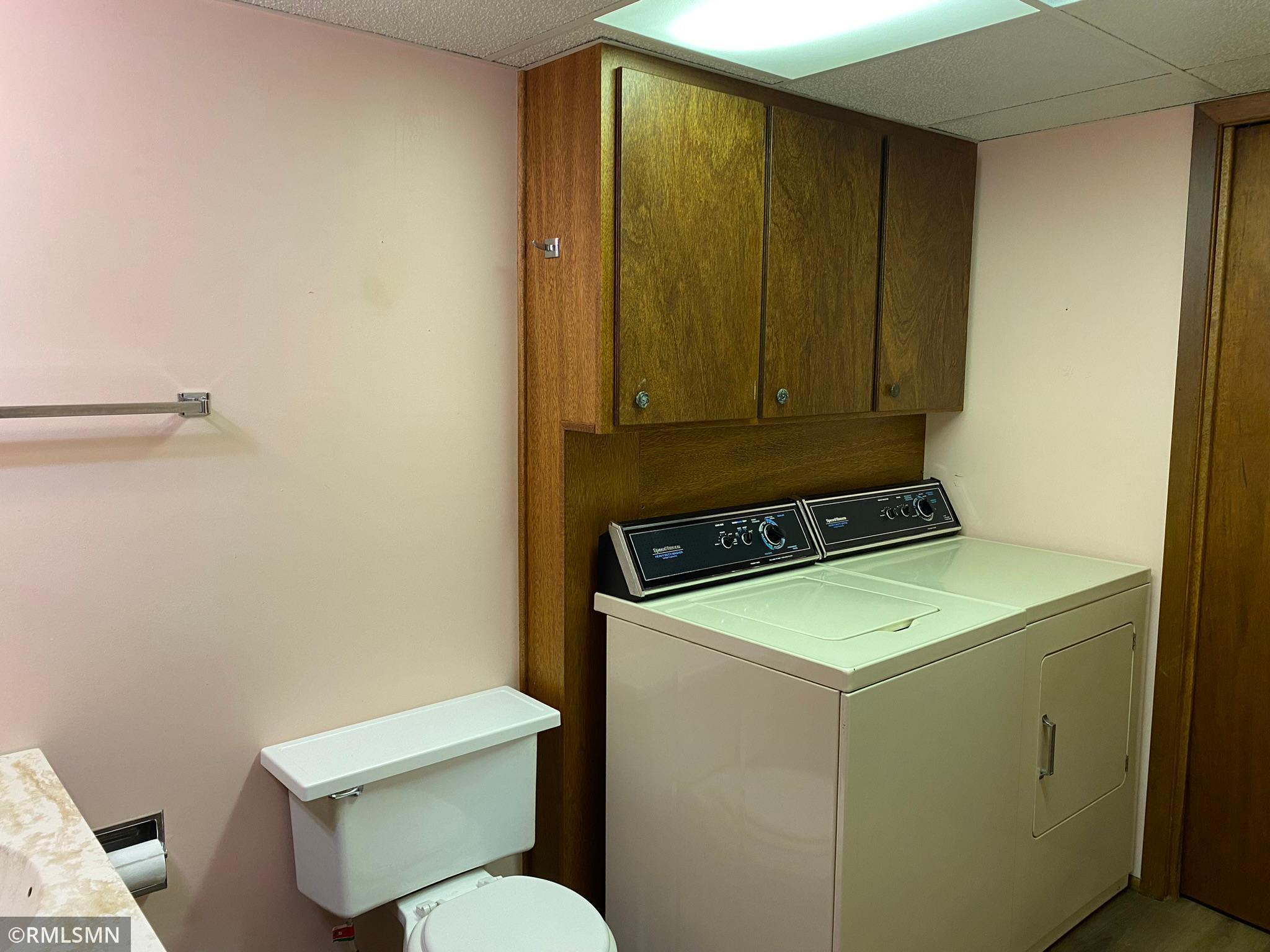 Lower-Level Shower Bath & Laundry