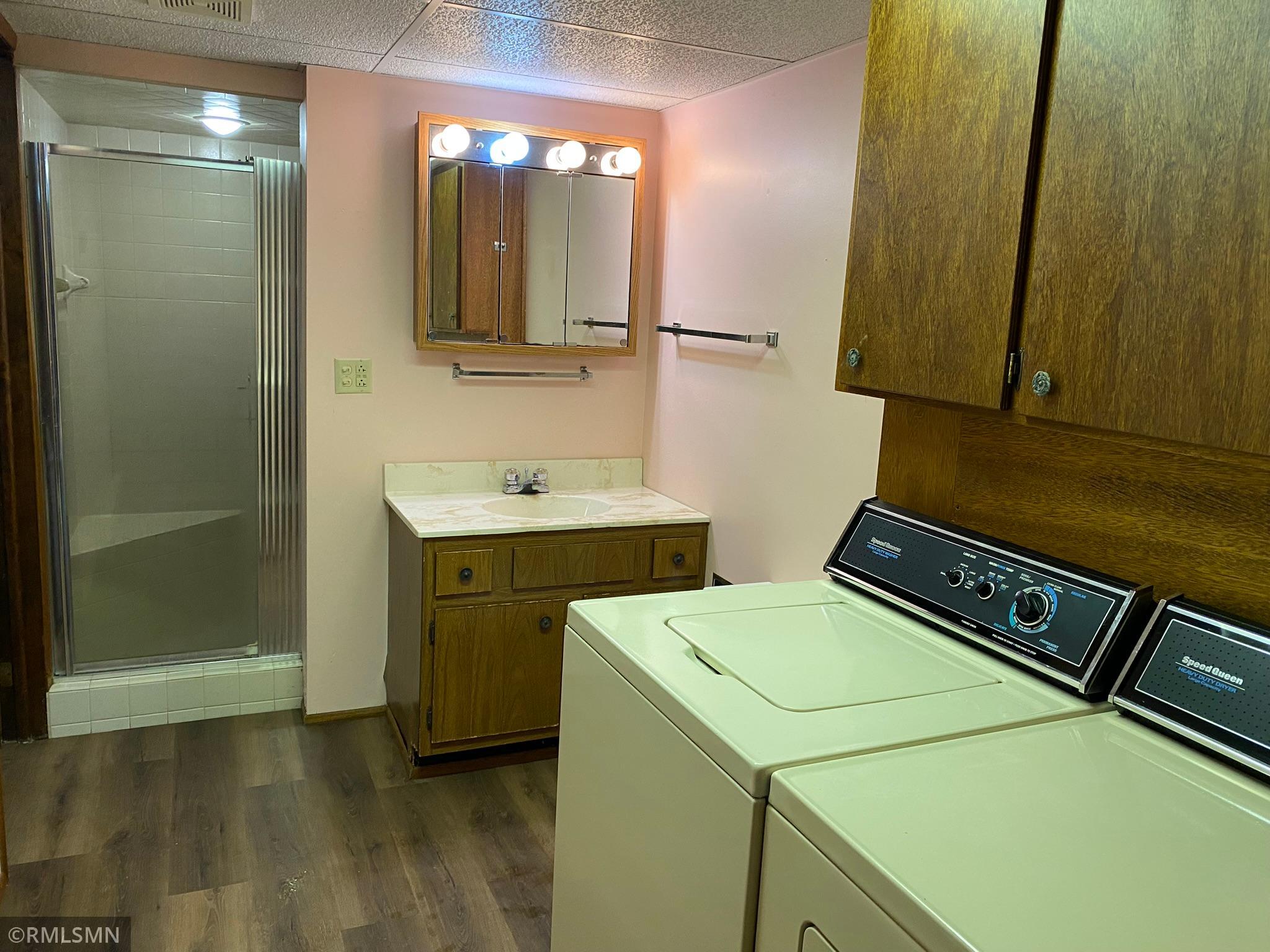 Lower-Level Shower Bath & Laundry