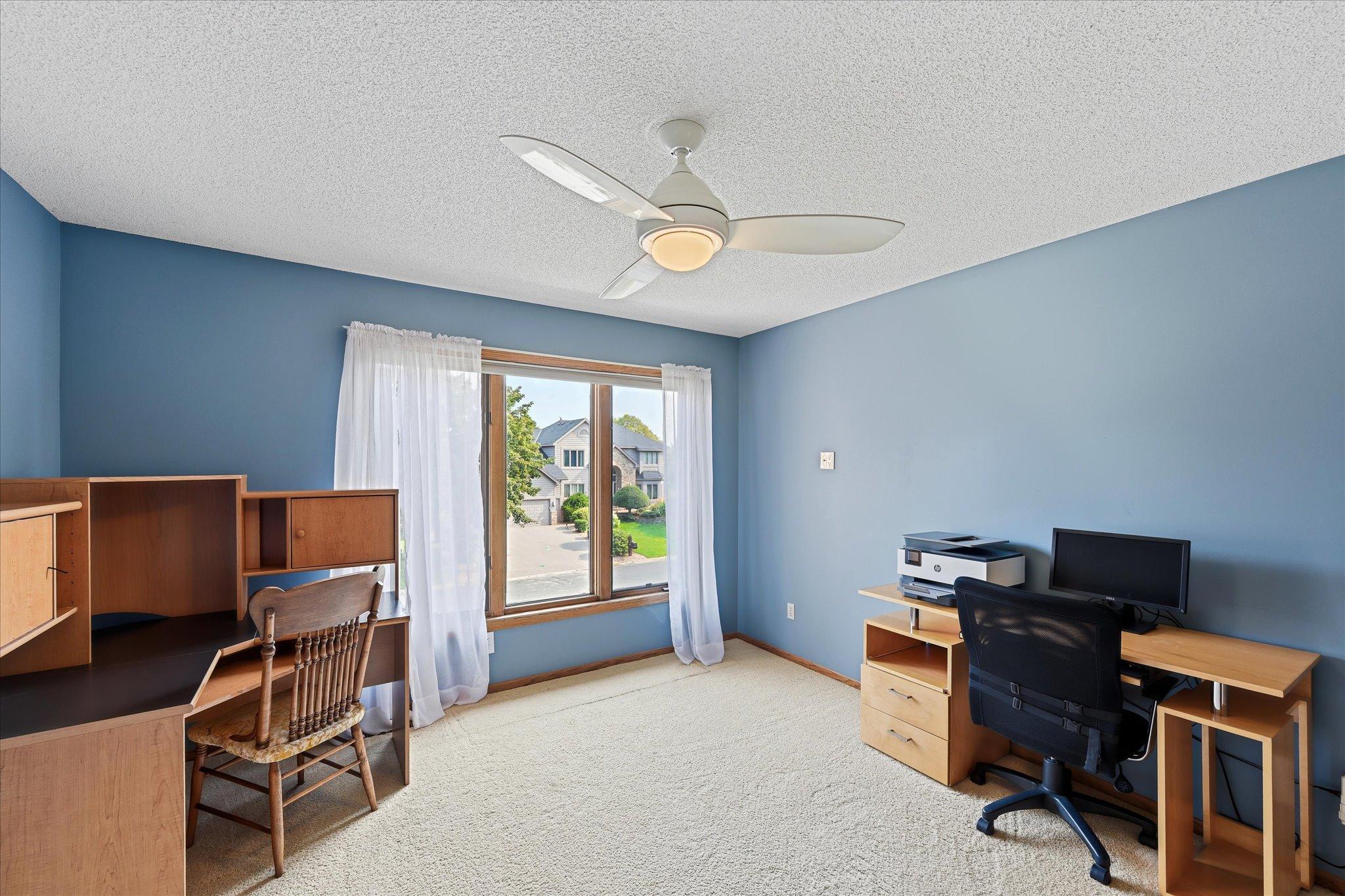 The third bedroom provides additional flexible space with a large closet for convenient storage.
