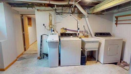 Water softener/laundry area